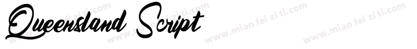Queensland Script字体转换